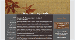 Desktop Screenshot of acupuncture-for-life.com